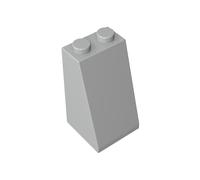 98560 Mattoncini Pendio 75° 2x2x3, 50 Pezzi GDS-1404-compatibile con Lego Mattoncini da Costruzione, Colore:Gris bleuté clair 194