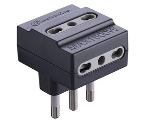 98615 Q.TA' 25 ADATTATORE TRIPLO 16A 3PR BIP NERO FIG.10