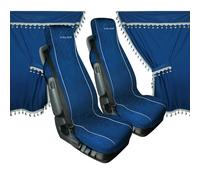 98642 - Melissa, set tende e coprisedili in microfibra per camion - Blu