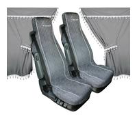 98643 - Melissa, set tende e coprisedili in microfibra per camion - Grigio