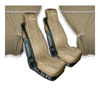 98645 - Melissa, set tende e coprisedili in microfibra per camion - Beige