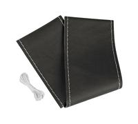 98884 - Premium Truck, coprivolante in pelle - M - Ø 44/46 cm - Nero/Argento