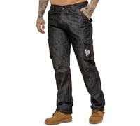989Zé ENZO Jeans Uomo Pantaloni Casual Cargo Cotone Regular Fit Tasche Laterali EZ08 48W / 32L