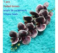 98cm 9 Teste Artificiale Zanzare Farfalla Fiore Orchidea Per Casa Matrimonio