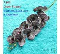 98cm 9 Teste Artificiale Zanzare Farfalla Fiore Orchidea Per Casa Matrimonio