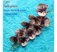 98cm 9 Teste Artificiale Zanzare Farfalla Fiore Orchidea Per Casa Matrimonio