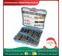 99/130 pz Punte da trapano rivestite in titanio Set HSS Mini Estrattore Trapano Taglierina Kit di perforazione per metallo Legno Alluminio Strumenti di perforazione