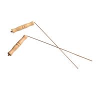 99 9 Aste Rabdomanti in Rame con Manici in Legno per Divinazione e Localizzazion