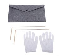 99.9% Copper Dowsing Rods Telescopic Kit with Pendulum(5pcs) | 99.9% pure copper, telescopic design, includes per crystal pendulum, sturdy build, spiritual tool