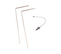 99,9% rame set di canne da pesca con pendolo per divinazione e rilevamento | 99,9% rame, 2 canne telescopiche + pendolo di cristallo, per la ricerca dell'acqua e la terapia energetica