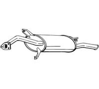 Bosal Marmitta 177-743 - Silenziatore posteriore per Mitsubishi Carisma