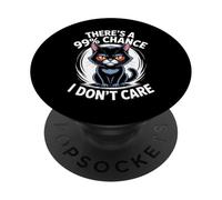 99% di probabilità che non mi interessa un gatto divertente PopSockets PopGrip Adesivo