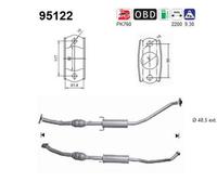 99 KW 135 CV CATALIZZATORE PER Toyota Corolla Verso E12 1.8 VVT-i