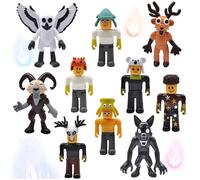 99 Nights In The Forest action figure,10 pezzi 99 Nights In The Forest Set di action figure,Forests giocattolo con design cervo, gufo e ariete,Regali per appassionati di giochi,bambini e collezionisti