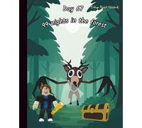99 Nights in The Forest Notebook Journal, Trendy Game Deer Cover, 60 sheets: College Ruled Composition Note Book for Girls, Boys, Kids and Teens, for School or Home, 7.5 x 9.25 inch, Dark Green