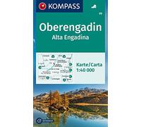 99 oberengadin - alta engadina: markierte Wanderwege, Hütten, Radrouten