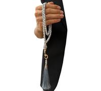 99 perline dhikr musulmani Tasbih con eleganti nappe, ottima lucidatura per musulmani devoti e cerimonie rituali Sibha accessori religiosi preghiera