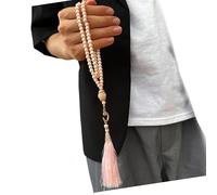 99 perline Dhikr Musulmani Tasbih con eleganti nappe, ottima lucidatura per musulmani devoti e cerimonie rituali di preghiera Tasbih