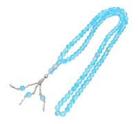 99 Pezzi Imitazione Agata Bead in Lago Blu Doppio Colori Robusto Leggero Unisex Moda Accessorio Turchese Agata Imitazione Gioielli