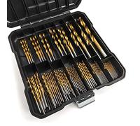 99 Pezzi Punte Elicoidali Trapano Legno Set, Acciaio ad Alta Velocità Rivestite in Titanio Punte Trapano, per Foratura Fai-da-te di Legno e Plastica (Ø 1.5-10mm) (1)