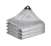 99% UV Bloccaggio Alluminet Shade Cloth, Heavy Duty Rete riflettente dello schermo solare per piante a effetto serra, Patio Privacy, Protezione termica con Grommets, tessuto a maglia traspirante per r
