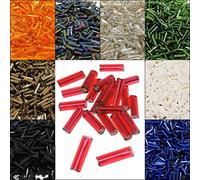 9900 Perline in Vetro da 6 mm, Penna, Tubi, Bacchette, 15 Pezzi