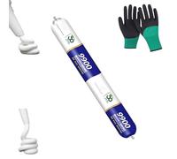 9900 Sealant Waterproof, Outdoor Silicon Waterproof Sealant, Silicon Waterproofs Sealants, Permanent Solution for Roof & Wall Cracks Heat Resistant Tear, Stretch Resistance (White,1Pcs)