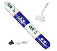 9900 Sealant Waterproof, Silicon Waterproof Sealant, Permanent Solution for Roof & Wall Cracks, Outdoor Water Proof Exterior Sealants Heat Resistant, Tear and Stretch Resistance (Bianco,1PCS)