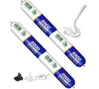 9900 Sealant Waterproof, Silicon Waterproof Sealant, Permanent Solution for Roof & Wall Cracks, Outdoor Water Proof Exterior Sealants Heat Resistant, Tear and Stretch Resistance (Bianco,2PCS)