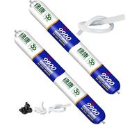 9900 Sealant Waterproof, Silicon Waterproof Sealant, Permanent Solution for Roof & Wall Cracks, Outdoor Water Proof Exterior Sealants Heat Resistant, Tear and Stretch Resistance (Trasparente,2PCS)