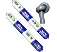 9900 Sealant Waterproof, Silicon Waterproof Sealant, Permanent Solution for Roof & Wall Cracks, Outdoor Water Proof Exterior Sealants Heat Resistant, Tear and Stretch Resistance (grey,2PCS)