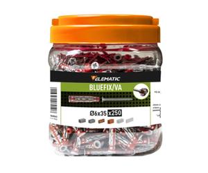 99081 Q.TA' 1 ELEMATIC TASSELLO BLUEFIX VA 6X35 C/VITE BARAT 250