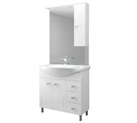 99438 Q.TA' 1 MOBILE BAGNO EVA 85 COMPLETO BIANCO