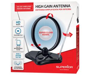 99528 Q.TA' 1 ANTENNA AMPLIFICATA DVB-2 P/INTERNI