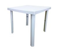 99537 Q.TA' 1 TAVOLO RESINA FIGARO 80X80XH72CM BIANCO