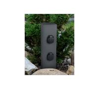 9964-42 COLONNINA DA ESTERNO 4 ATTACCHI SCHUKO IP44 ALLUMINIO COL ANTRACITE H40
