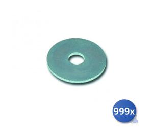 999x Rondella Piana Larga Zincata Din 9021 E-100 Mm 5X20