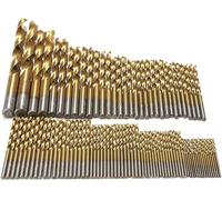 99Pcs Titanio Hss Punte Trapano Rivestito 1.5Mm-10Mm in Acciaio Inossidabile Hss Alta Velocità Bit Set per Legno Plastica Alluminio, HUANGHAIQIU