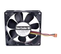 9A0812EG403 12V 0.38A double ball high air volume chassis fan 80x80x25mm 4-wire