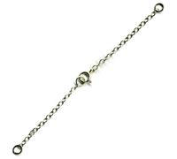 9ct Bianco Oro Collana Extender Sicurezza Catena Bullone & Salto Anello - FS34