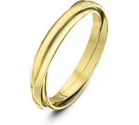 9ct Giallo Marchiato Oro 2mm Russo Matrimonio Anello. Dito Misure Da F -z