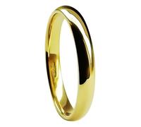 9ct Oro Giallo Luce Tribunale Matrimonio Anelli 2mm 3mm 4mm 5mm 6mm UK Hm 1.3mm