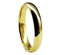 9ct Solido Oro Giallo Medio Tribunale Matrimonio Anelli 2mm 3mm 4mm 5mm 6mm 8mm