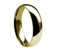 9ct Solido Oro Giallo Pesante Matrimonio Anelli 2mm 3mm 4mm 5mm 6mm 8mm UK Hm