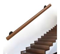9FT In Legno Massello Interno IR Ringhiera Supporto Moderno Parete Corriera Guardia Sicuro Rail per la Decorazione Domestica ase Proteggere
