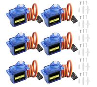 9G Mini Micro Servo Motor, APKLVSR Micro servomotore RC Servo Mini Servo Motore per elicottero RC, 9G Micro Servo compatibile con Arduino (6 pezzi)