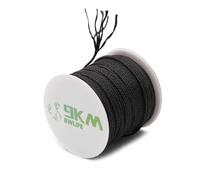 9KM DWLIFE 100% Kevlar - Corda multiuso per drago, da campeggio, da modello, resistente al calore e al taglio, colore nero (22 kg ~ 680 kg)
