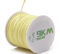 9KM DWLIFE Cavo intrecciato in Kevlar, 226,8 kg 2 mm, 30 m, resistenza alla trazione, abrasione, ritardante di fiamma, corda per aquiloni, lenza da pesca, modello di scossa razzo, telo per amaca