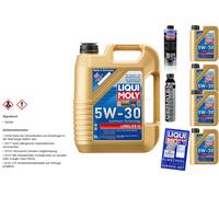 9L Liqui Moly LONGLIFE III 5W-30 Olio Motore Cera Tec Pro-Line Motorspülung