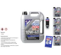 9L Liqui Moly MoS2 Olio Motore 10W-40 Pro-Line Motorspülung